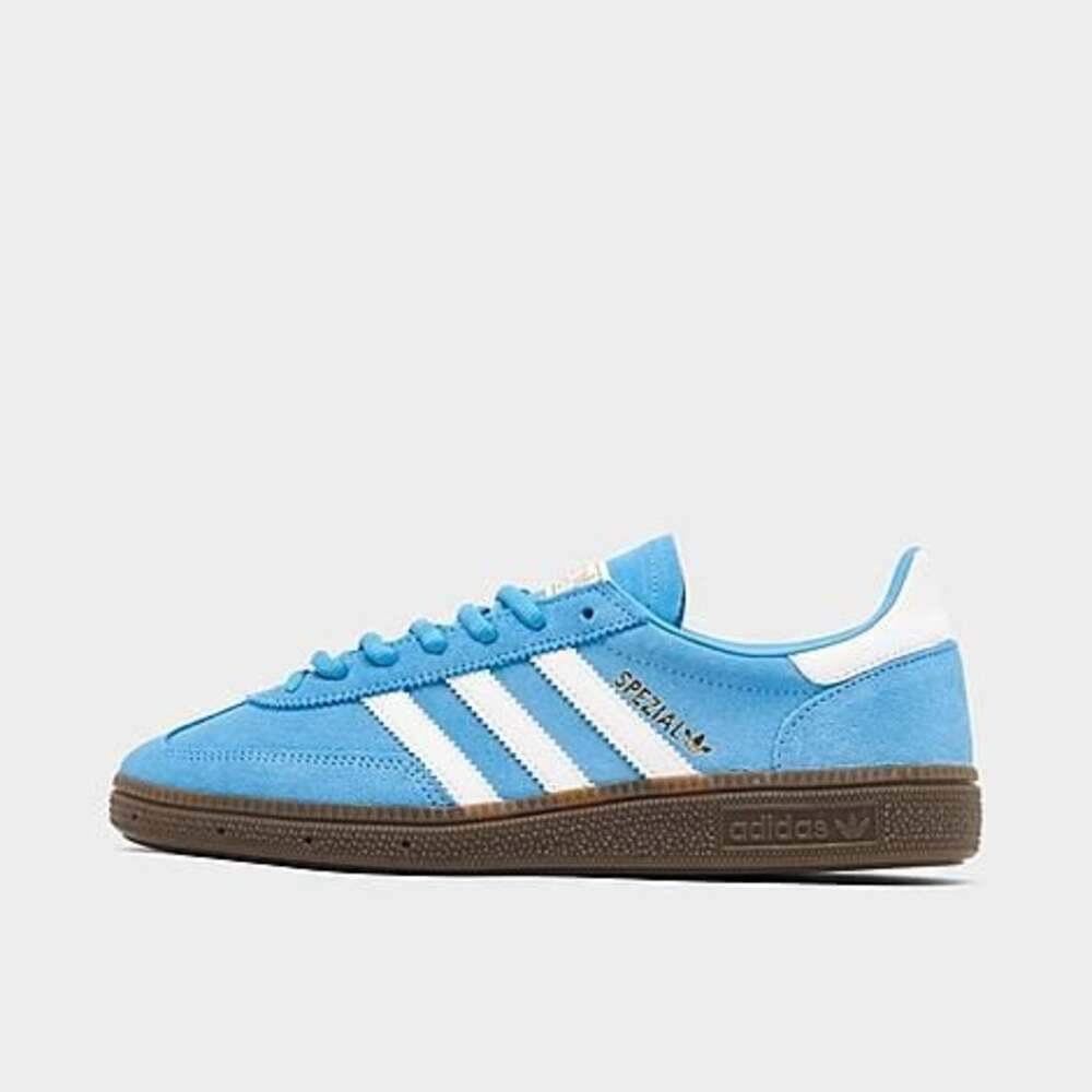 Adidas Handball Spezial Suede Sneakers - Bright Blue/White - Size 4